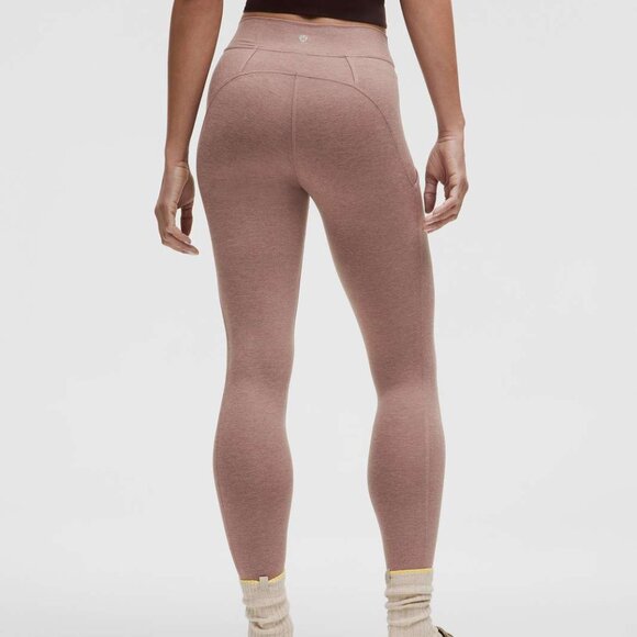 NWT Lululemon Soft Sueded High-Rise Tight 25", Sz 6, Twilight Rose - Picture 2 of 9